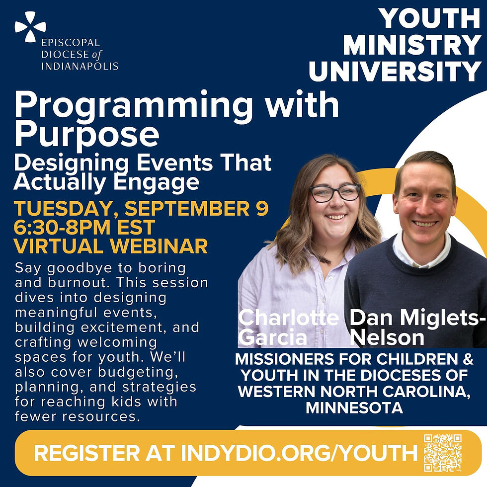Programming with Purpose - Webinar on Youth Ministry with Charlotte Garcia
