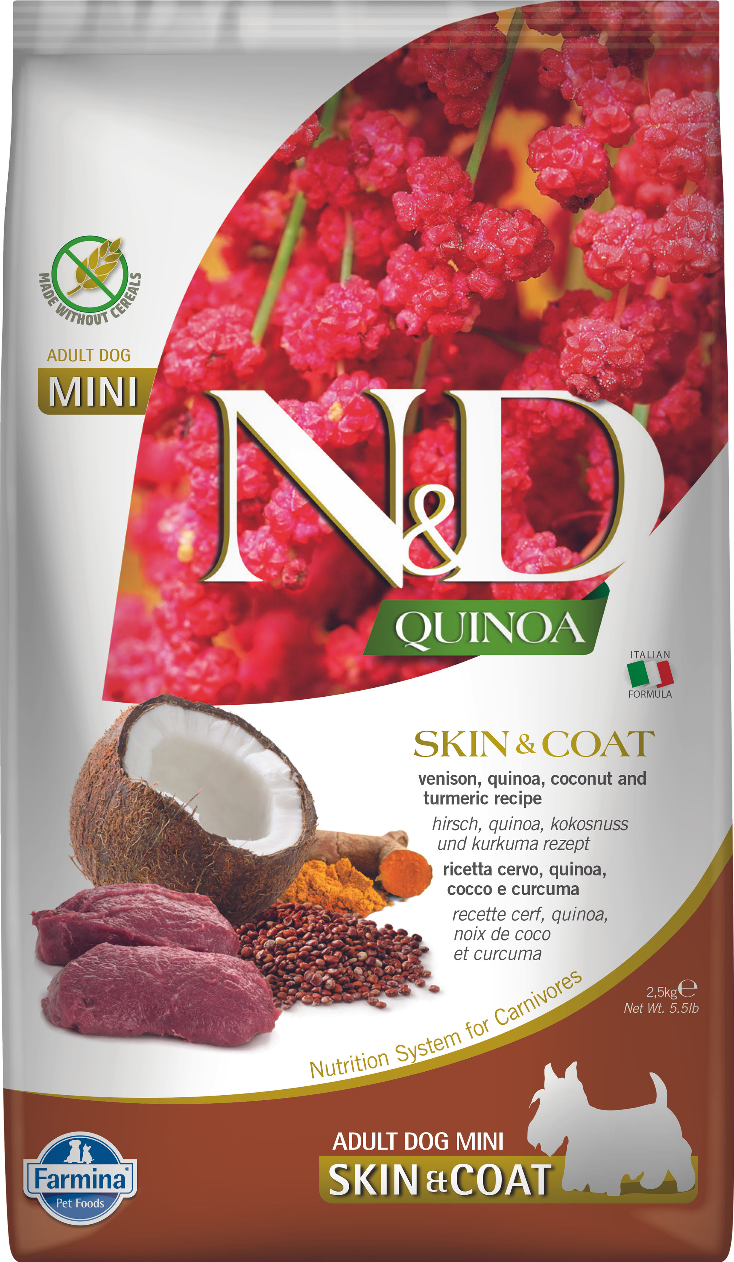 N&D Quinoa hondenvoer, Skin & Coat, mini