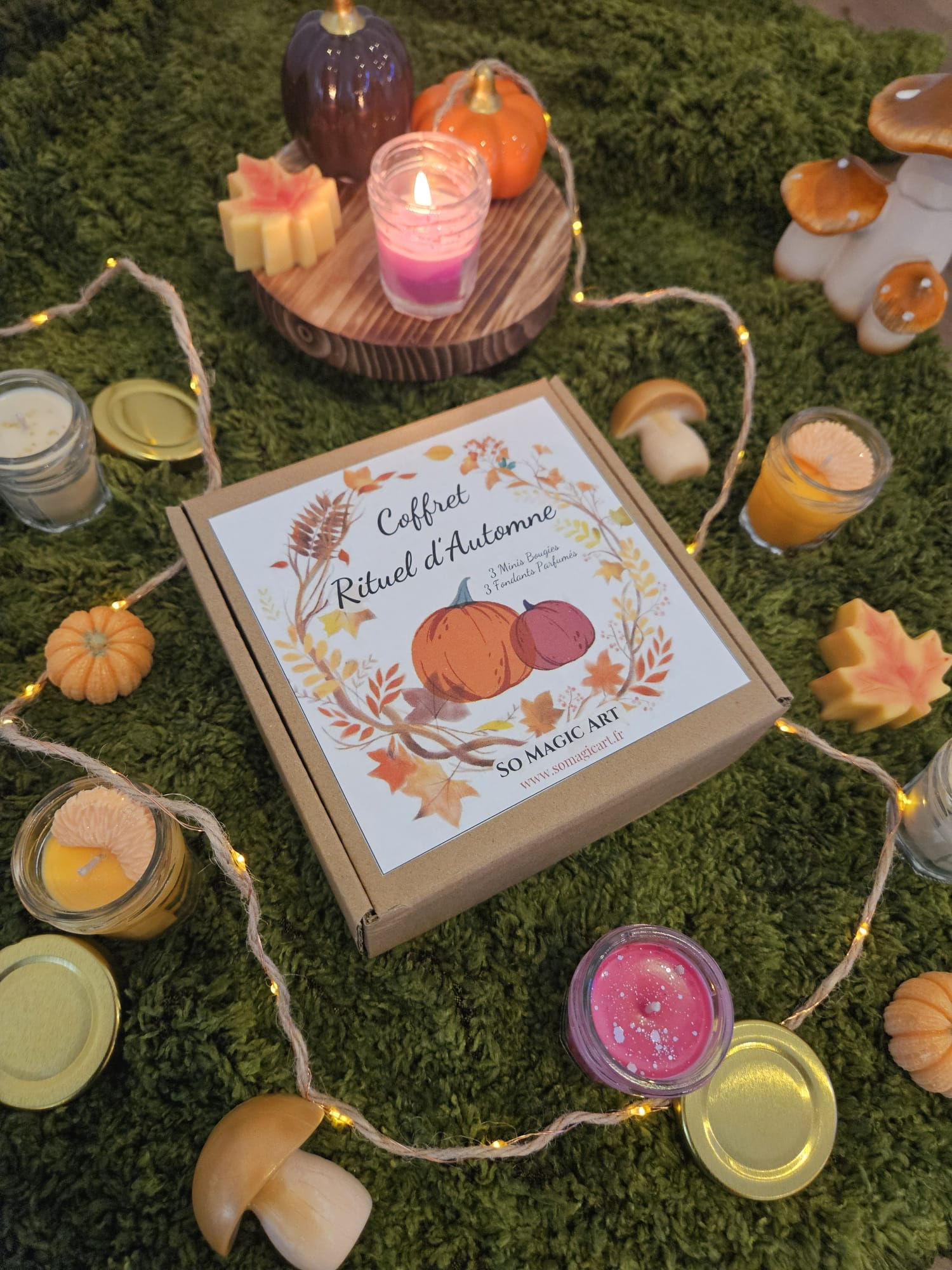 Coffret Rituel d'Automne - Bougies et fondants