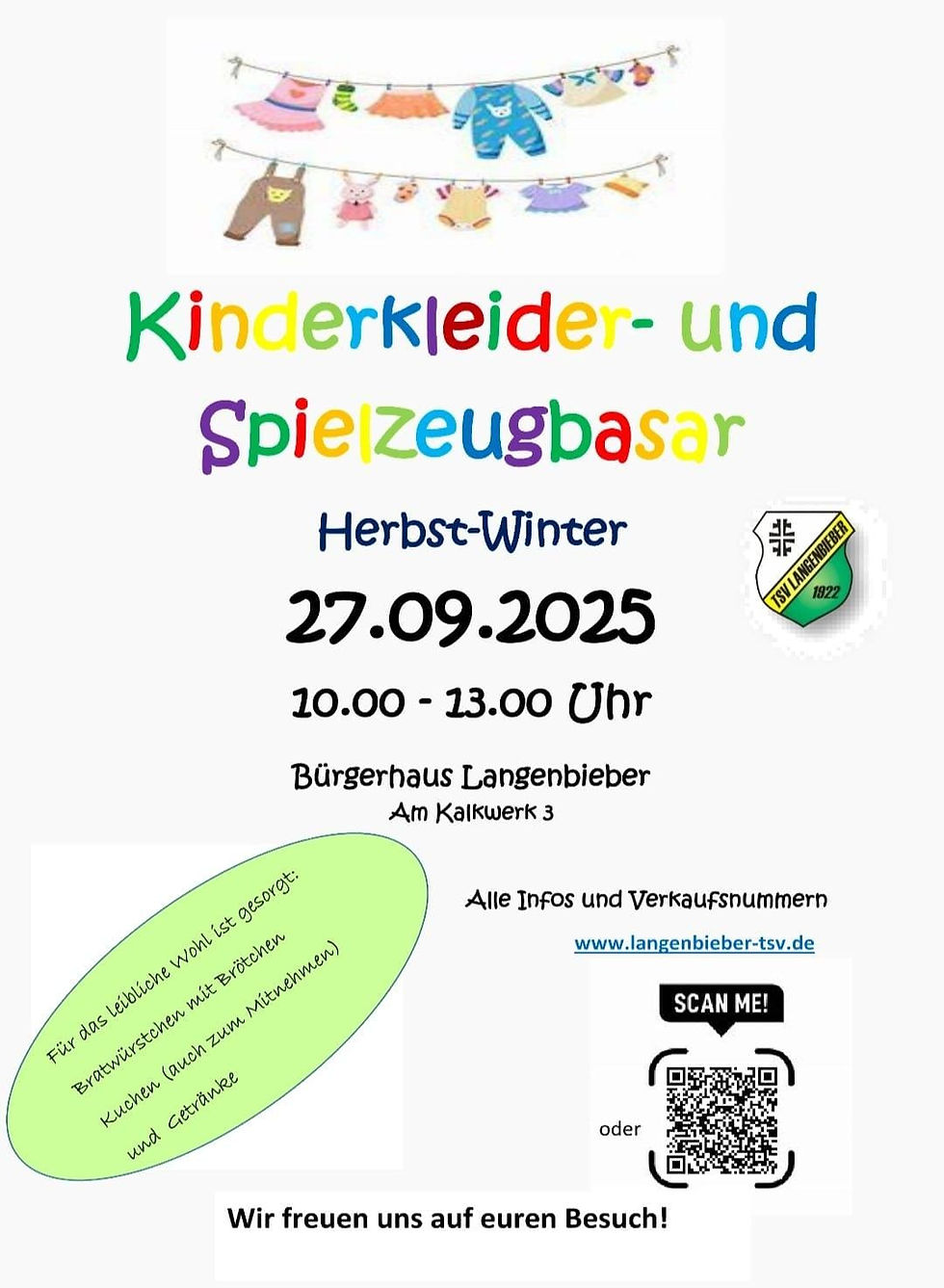 Kinderkleider- und Spielzeugbasar Herbst-Winter 2025