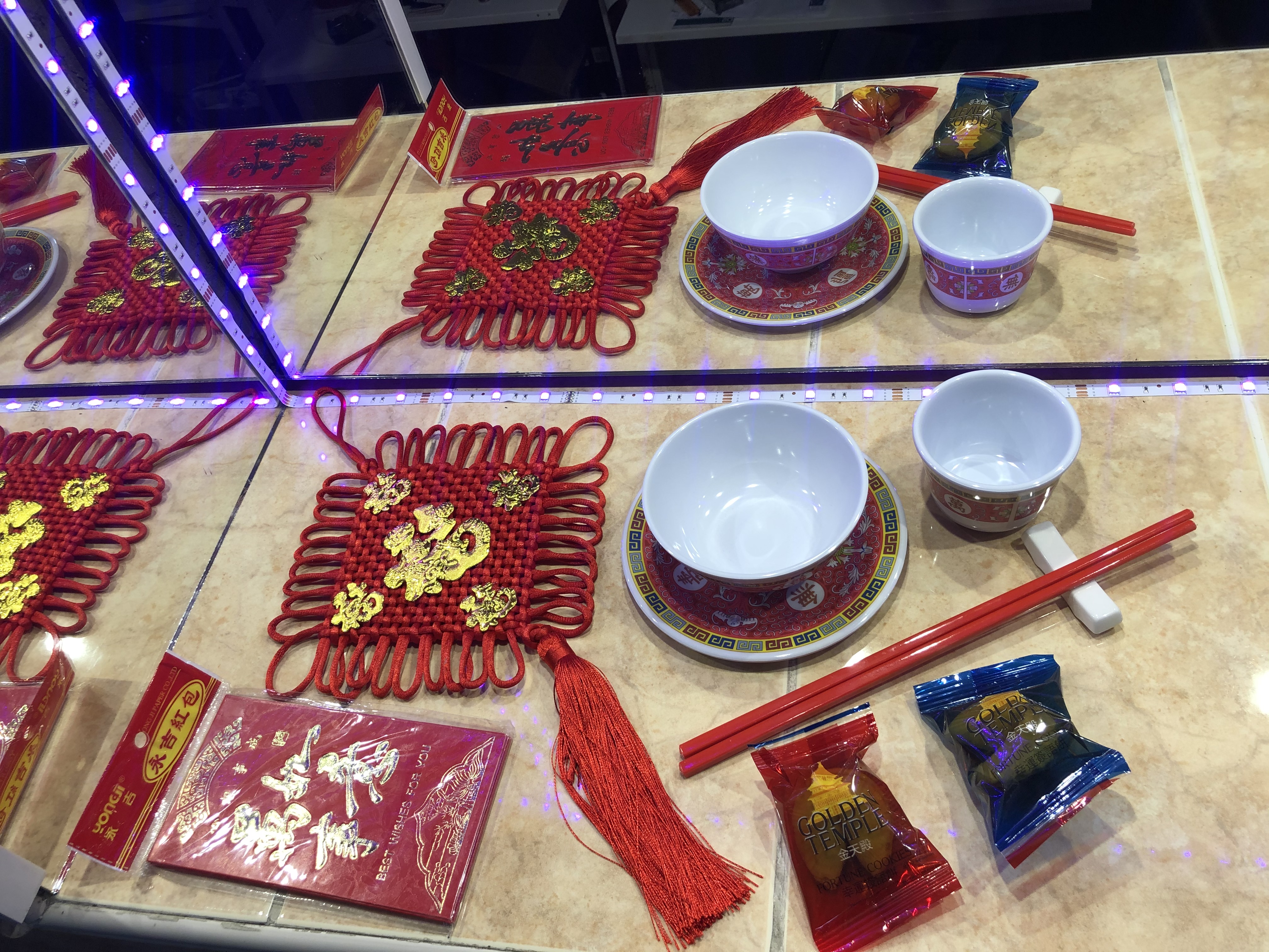 Arranged Food and Objects