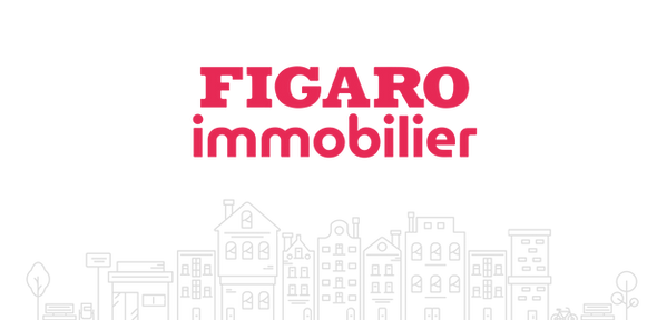Logo du Figaro Immobilier, plateforme où Rhône Alpes Immo publie ses annonces de vente d'appartements et de maisons.