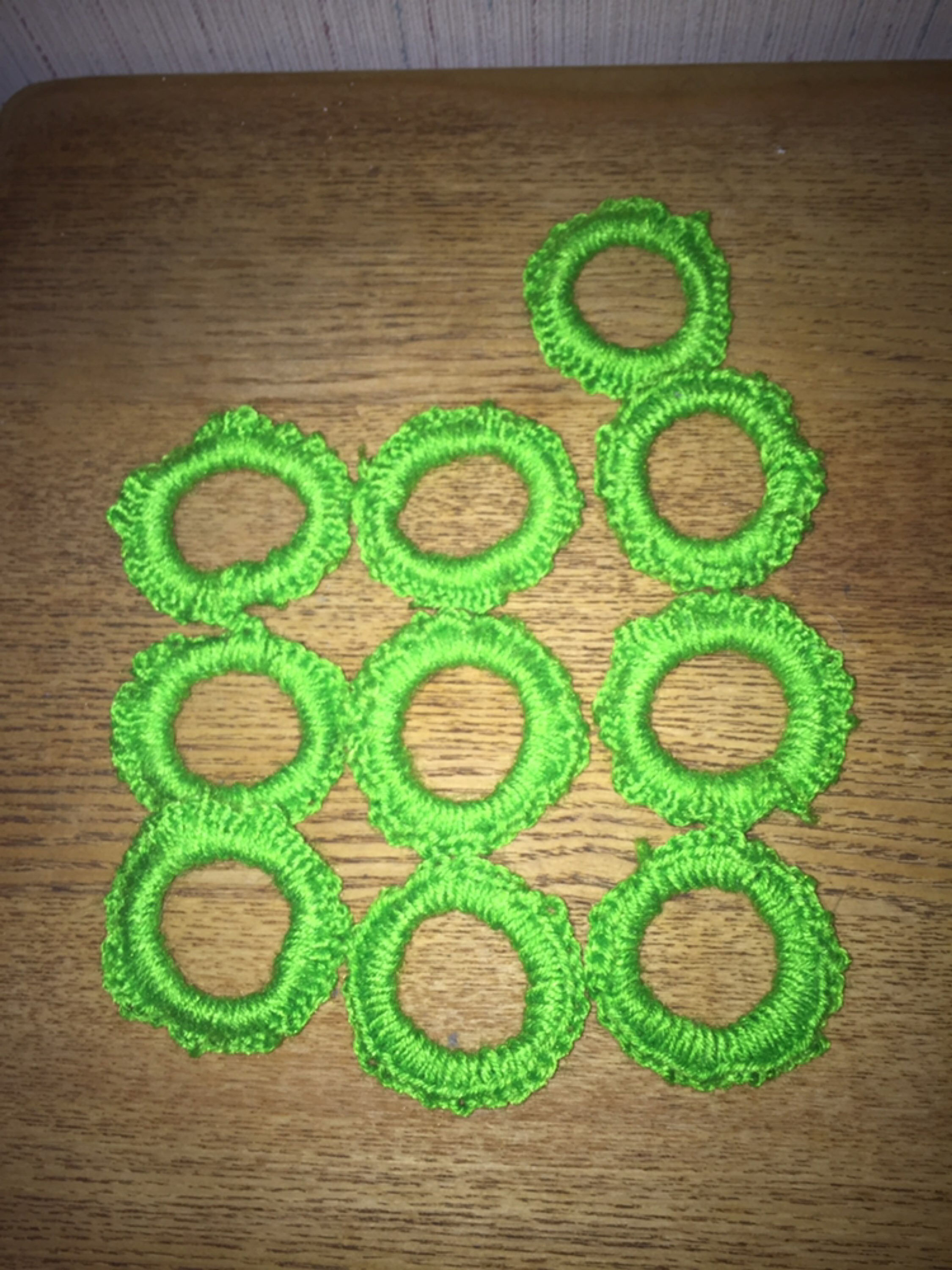 Light Green scrunchies