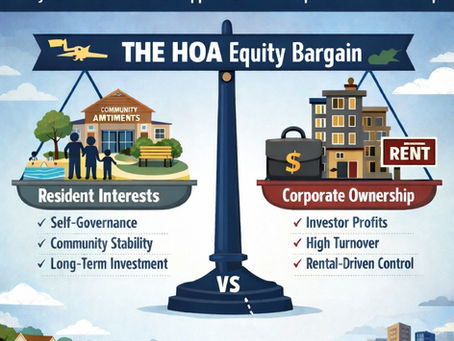 The HOA Equity Bargain: Why HOA Owners Should Support Limits on Corporate Homeownership