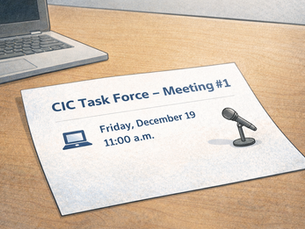 CIC Task Force Holds First Meeting — Early Signals Raise Questions