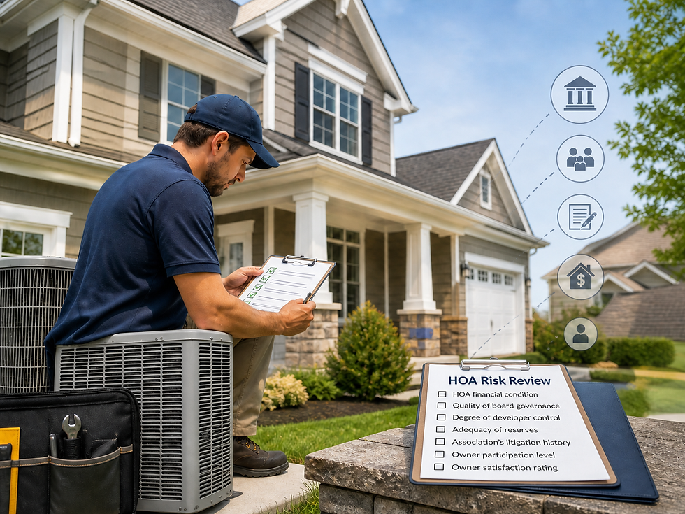 Buyers inspect the house. But who helps them inspect the HOA?