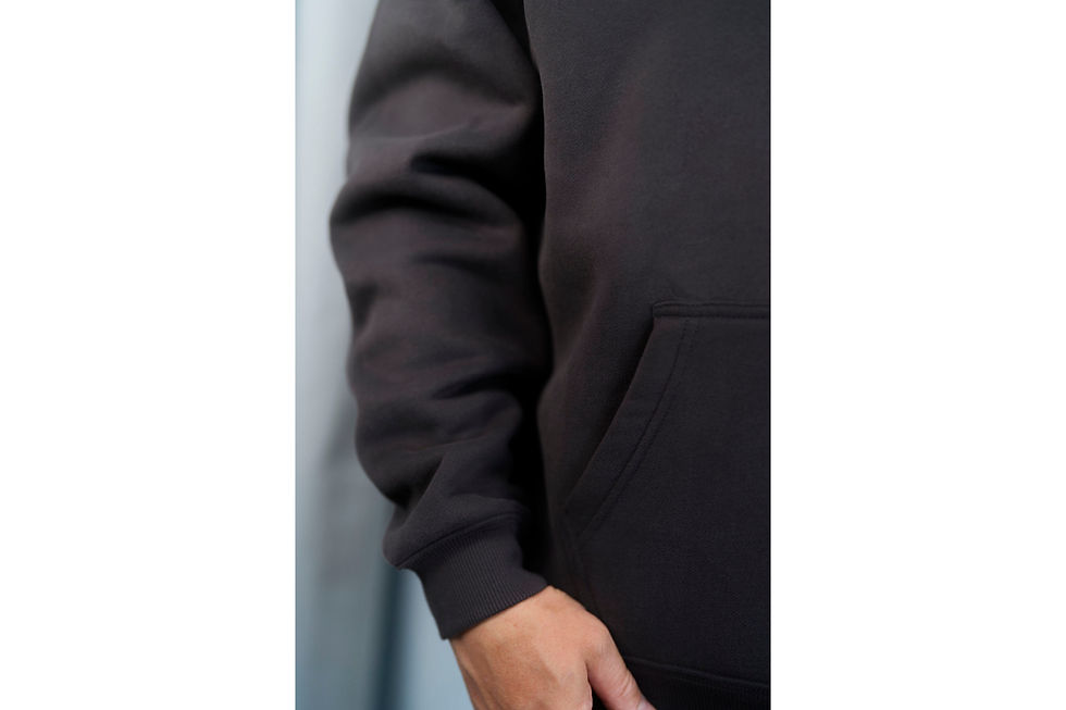 Miniaturbild: Hoodie «More Amore Per Favore» - Dunkelgrau