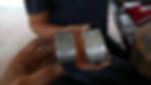 Finished bracelets from our silversmth class i Chiang Mai