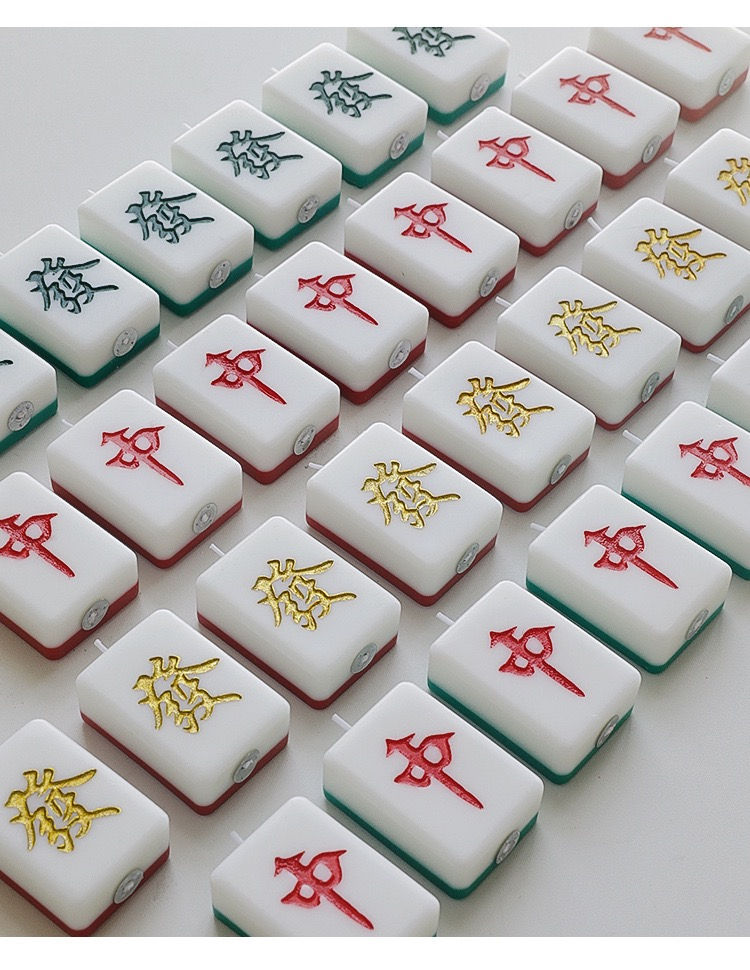 Miniature : Bougie de Mahjong