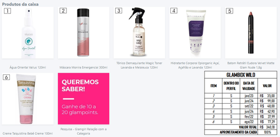 %Tayane lopes% 10 glambox agosto