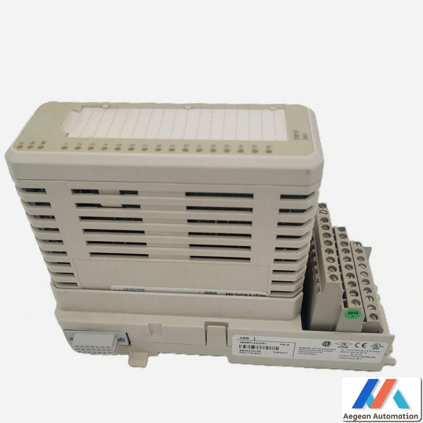 ABB DI810 3BSE008508R1 second-hand unit showing product label