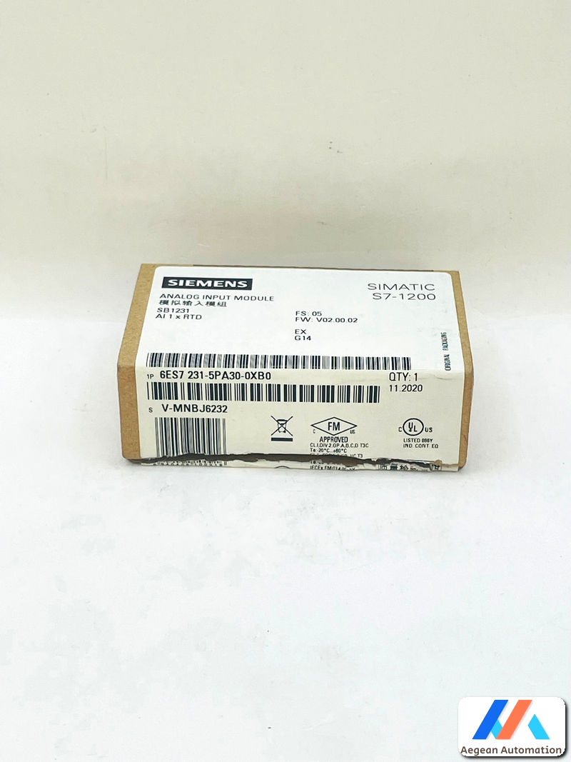6ES7231-5PA30-0XB0 front view with original packaging