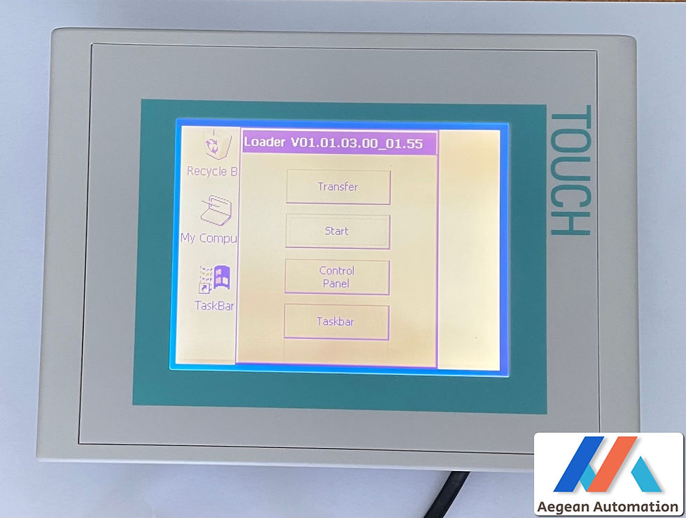 SIEMENS HMI 6AV6642-0BC01-1AX1 TP177B used product, front view without box