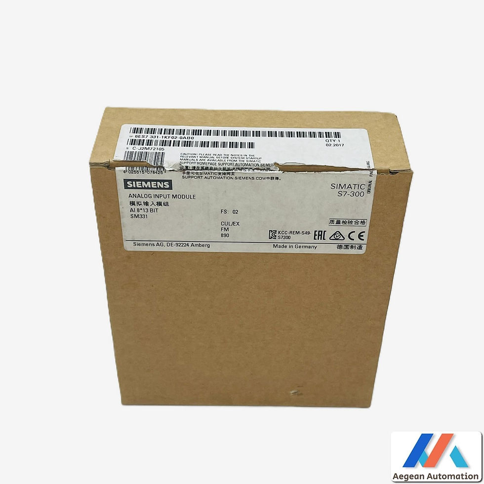 Siemens 6ES7331-1KF02-0AB0 front view with original packaging