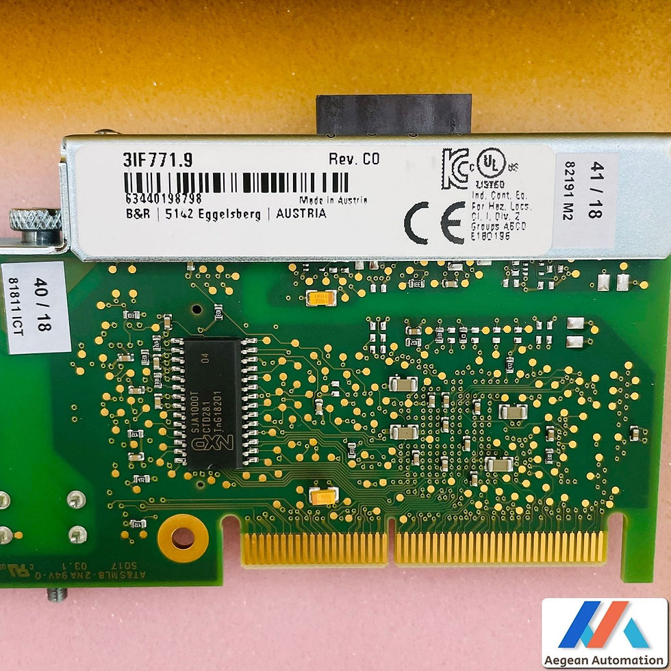 Thumbnail: B&R 3IF771.9 close-up of serial number on new device