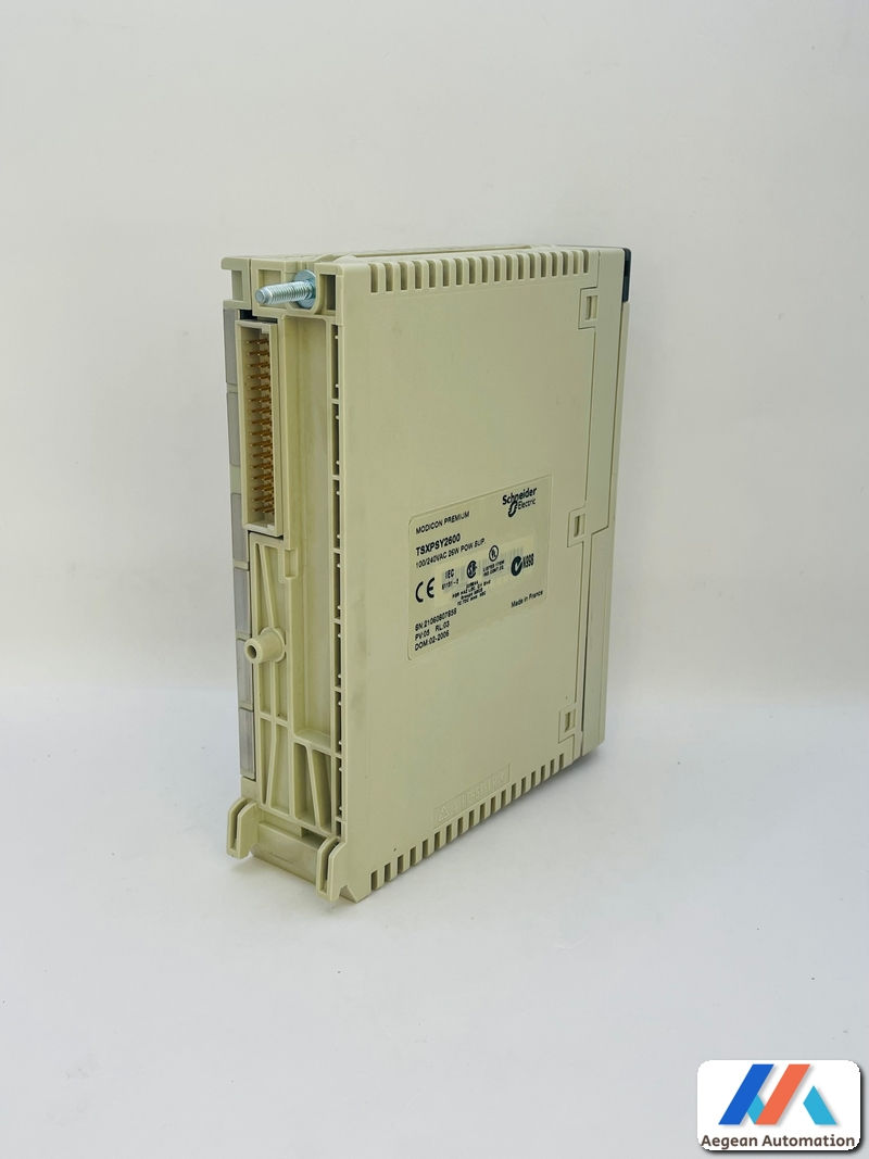 Thumbnail: Schneider Modicon TSXPSY2600 used device, rear view showing mounting options