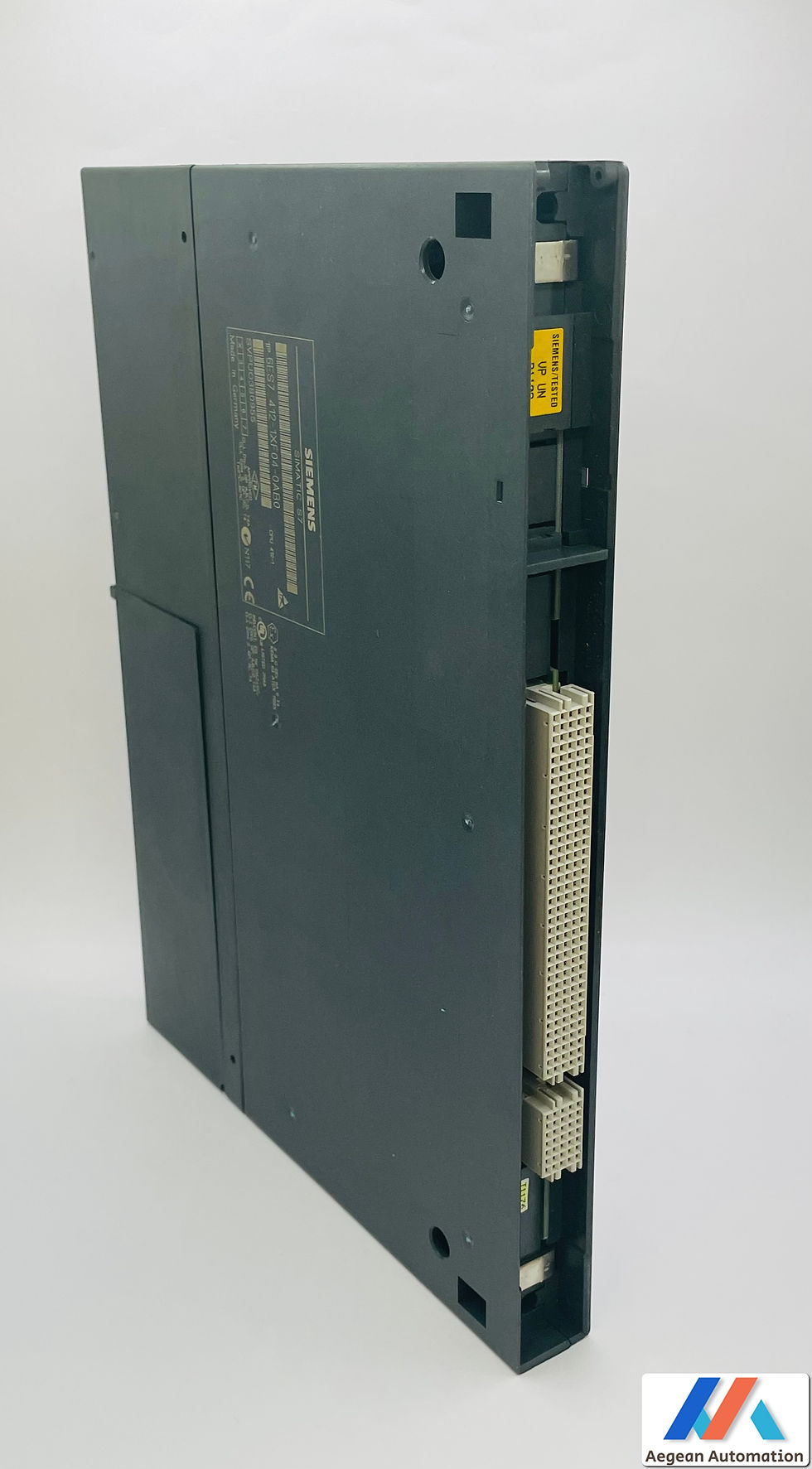 Thumbnail: Siemens Simatic 6ES7412-1XF04-0AB0 used device, rear view showing mounting options