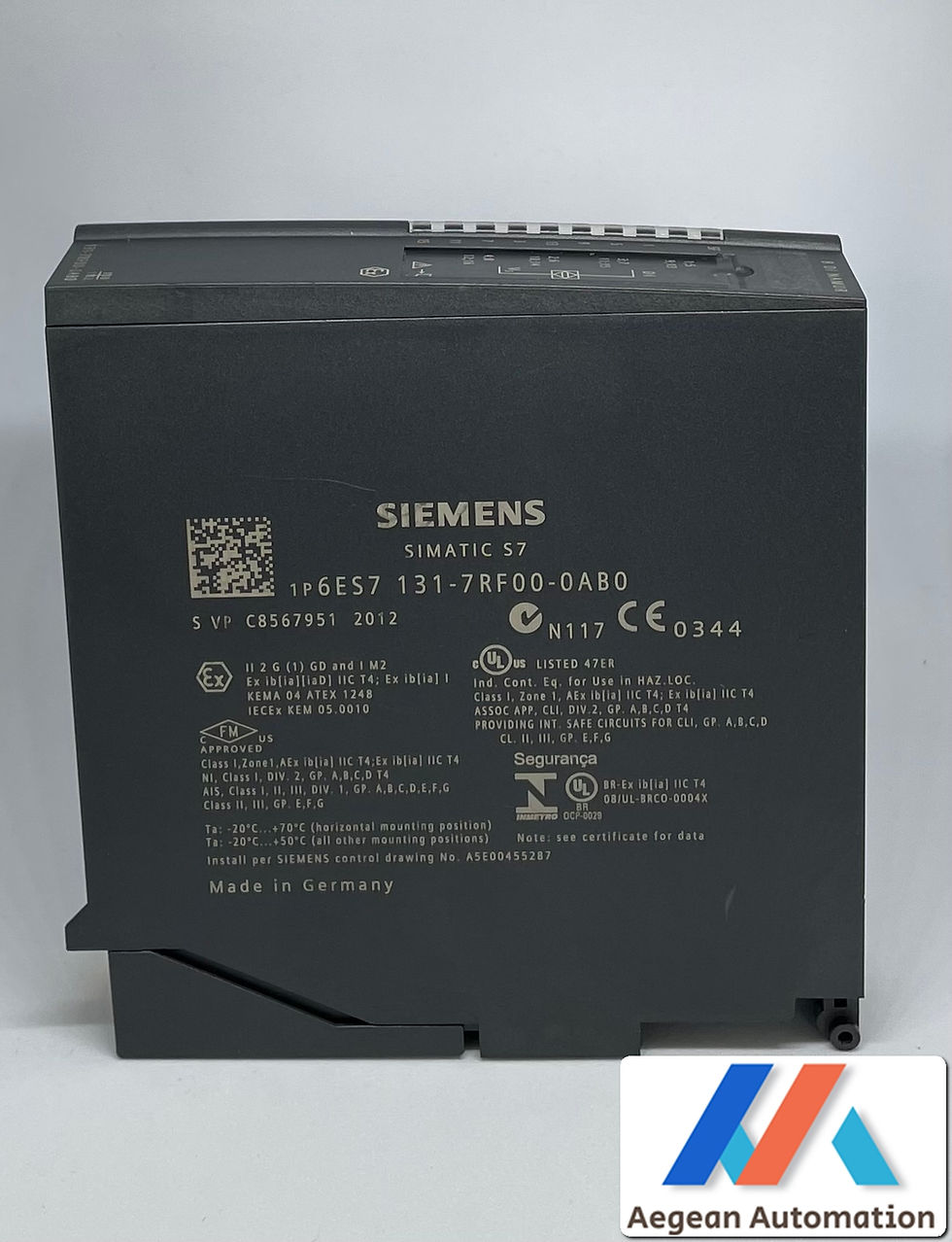 Siemens Simatic 6ES7131-7RF00-0AB0 used product, front view without box