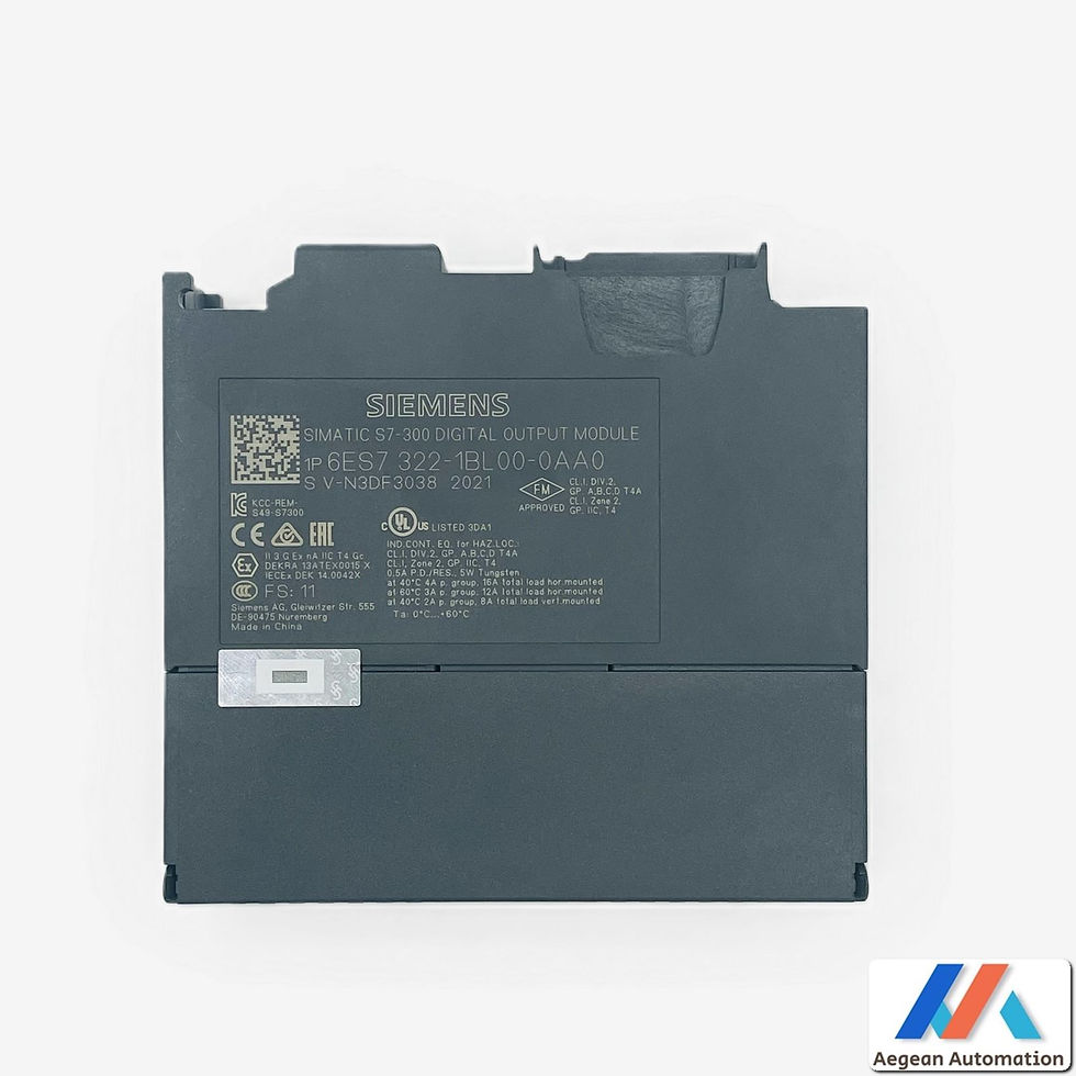 Siemens 6ES7322-1BL00-0AA0 close-up of serial number on used device