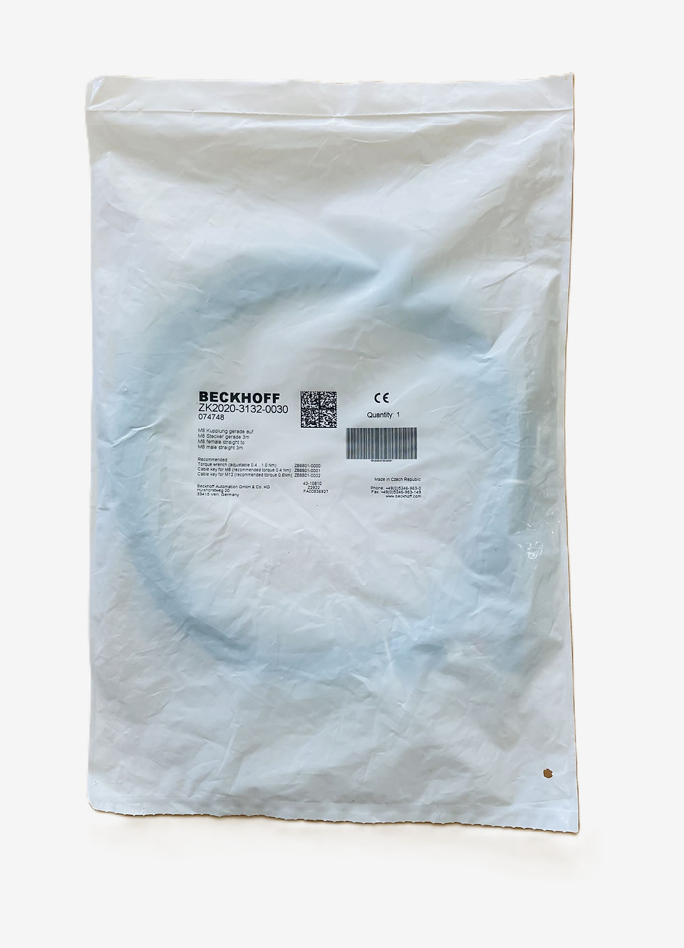 Beckhoff ZK2020-3132-0030 sealed package front view