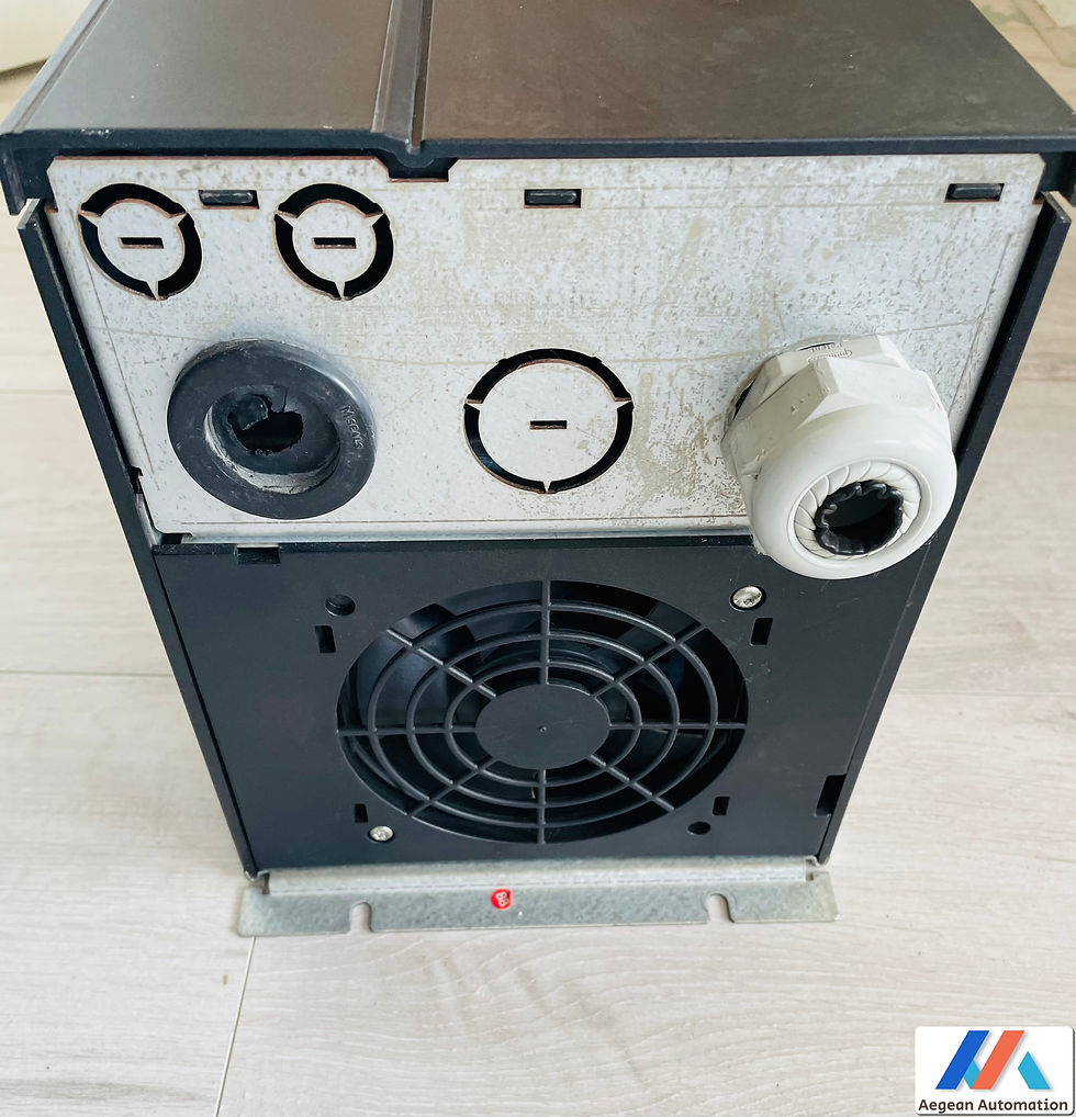 Thumbnail: Danfoss 195N1111 VLT2800 VLT2880PT4B20STR3DBF00A00C0 used terminals and connection ports visible