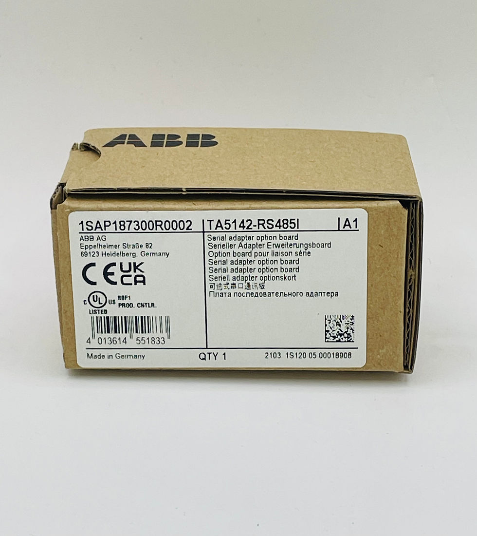 Miniaturbild: ABB 1SAP187300R0002 TA5142-RS485I sealed package top label and seal visible