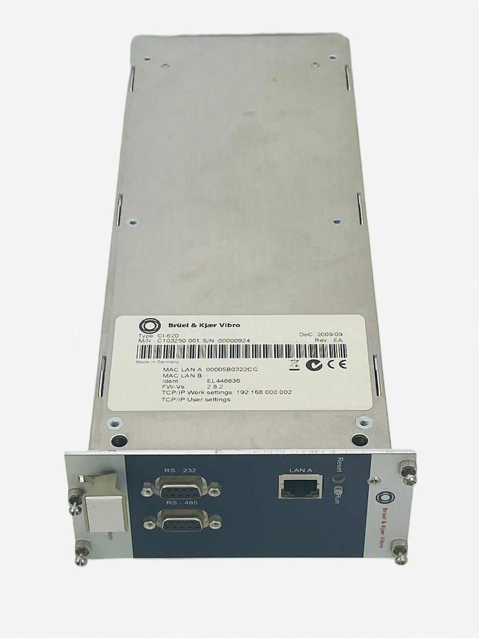 Miniaturbild: Bruel & Kjaer Vibro VC-6000 CI-620 second-hand unit showing product label