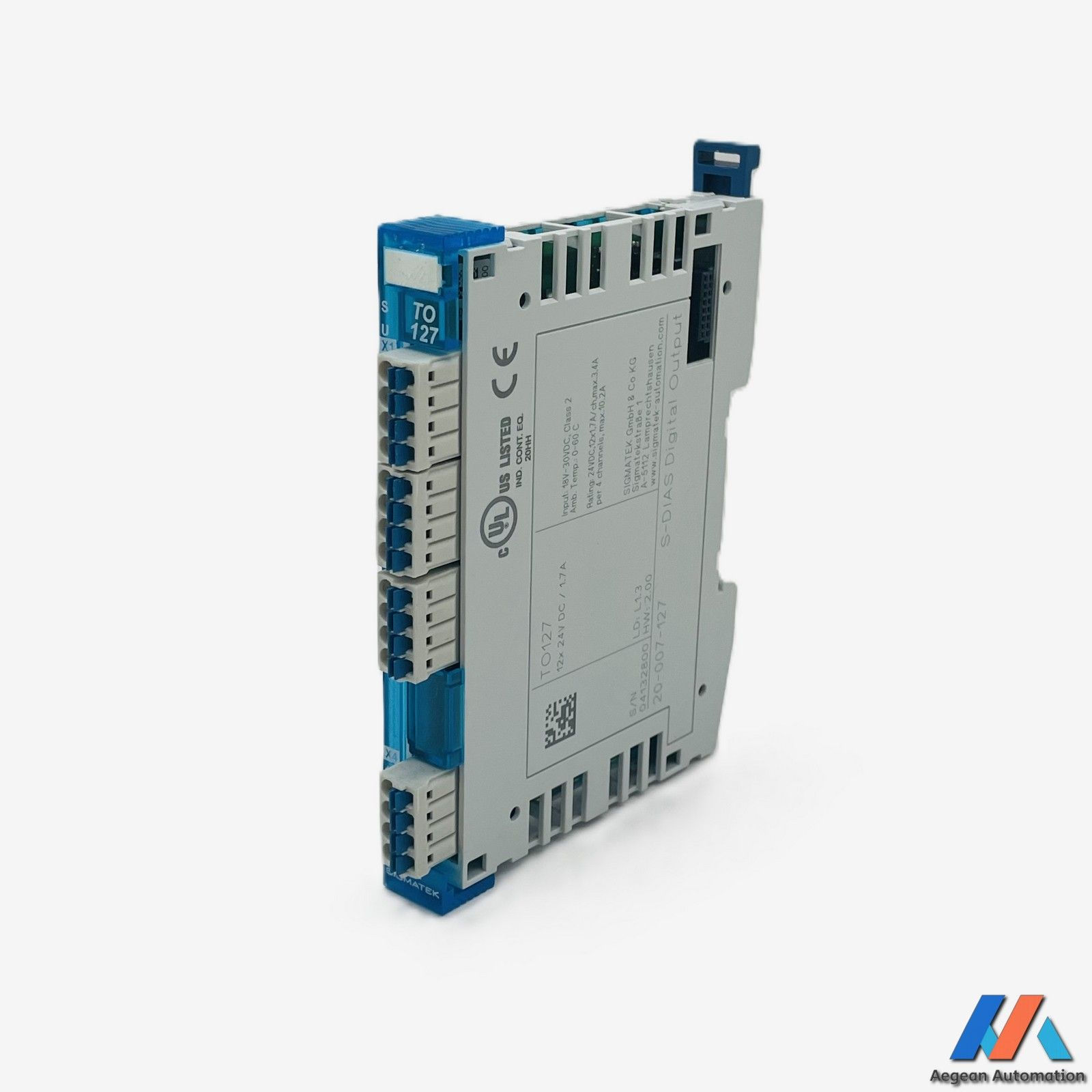 SIGMATEK 20-007-127 TO127 used product, front view without box