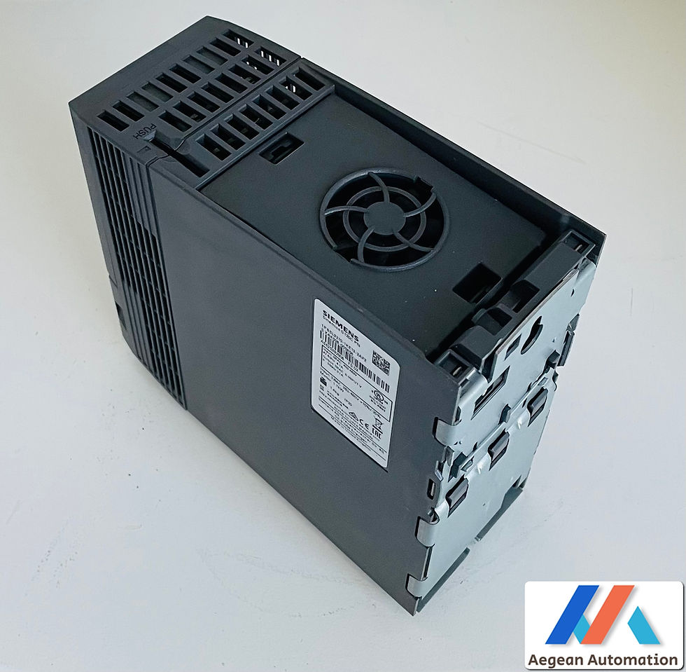 Miniaturbild: Siemens Sinamics 6SL3210-1KE13-2AF2 used device, rear view showing mounting options