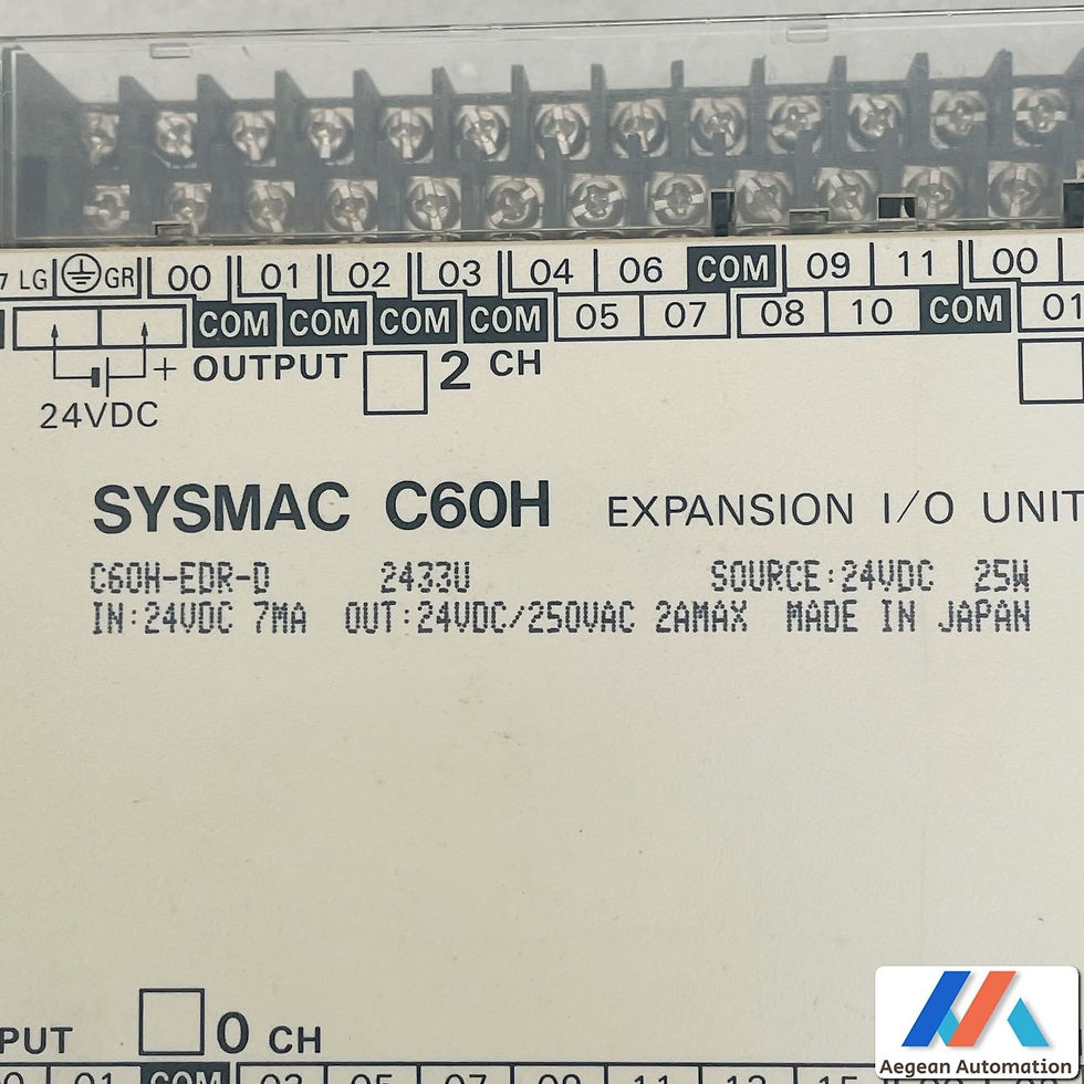 Miniaturbild: Omron C60H-EDR-D close-up of serial number on used device