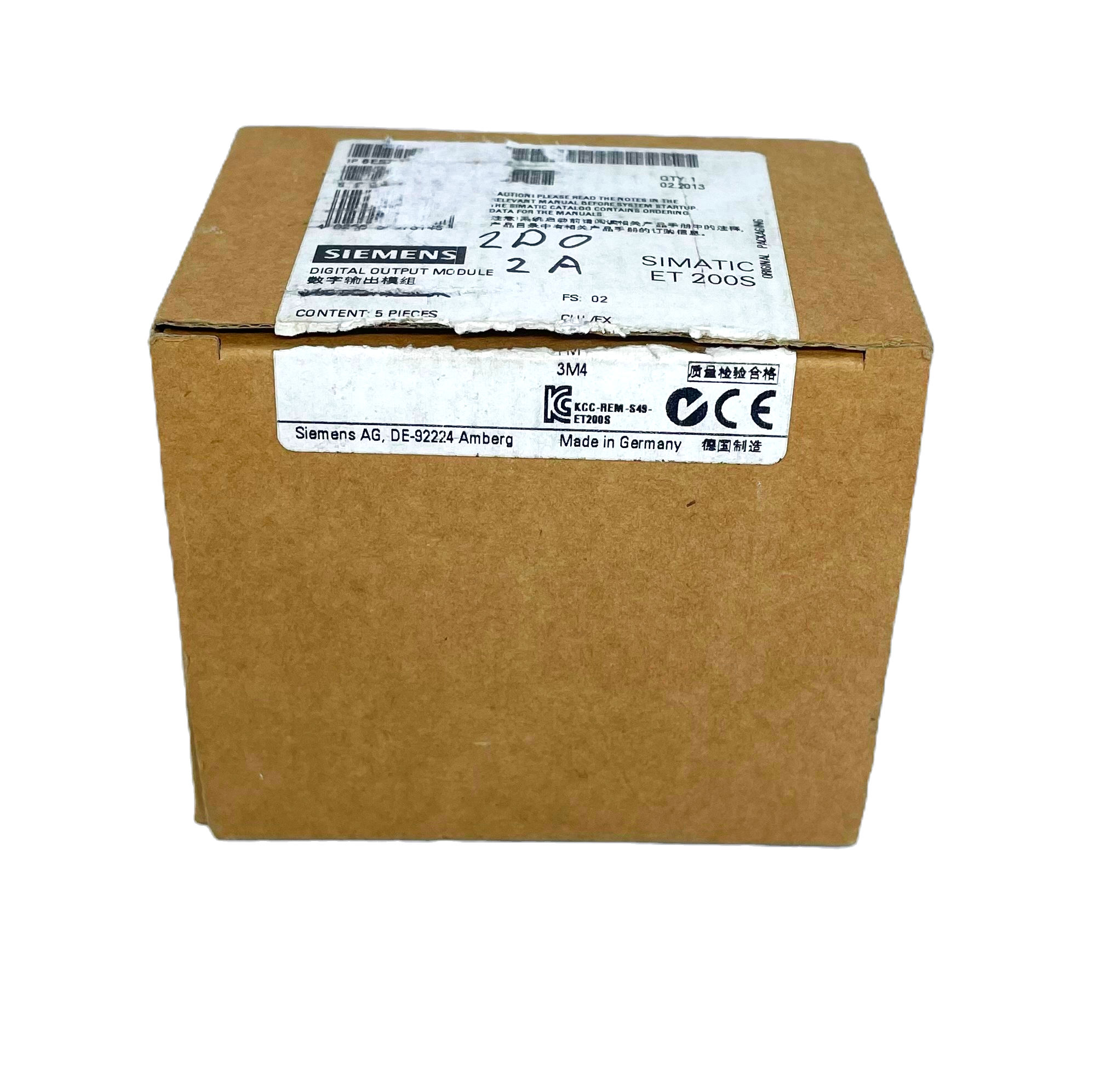 Siemens Simatic 6ES7132-4BB31-0AB0 front view with original packaging