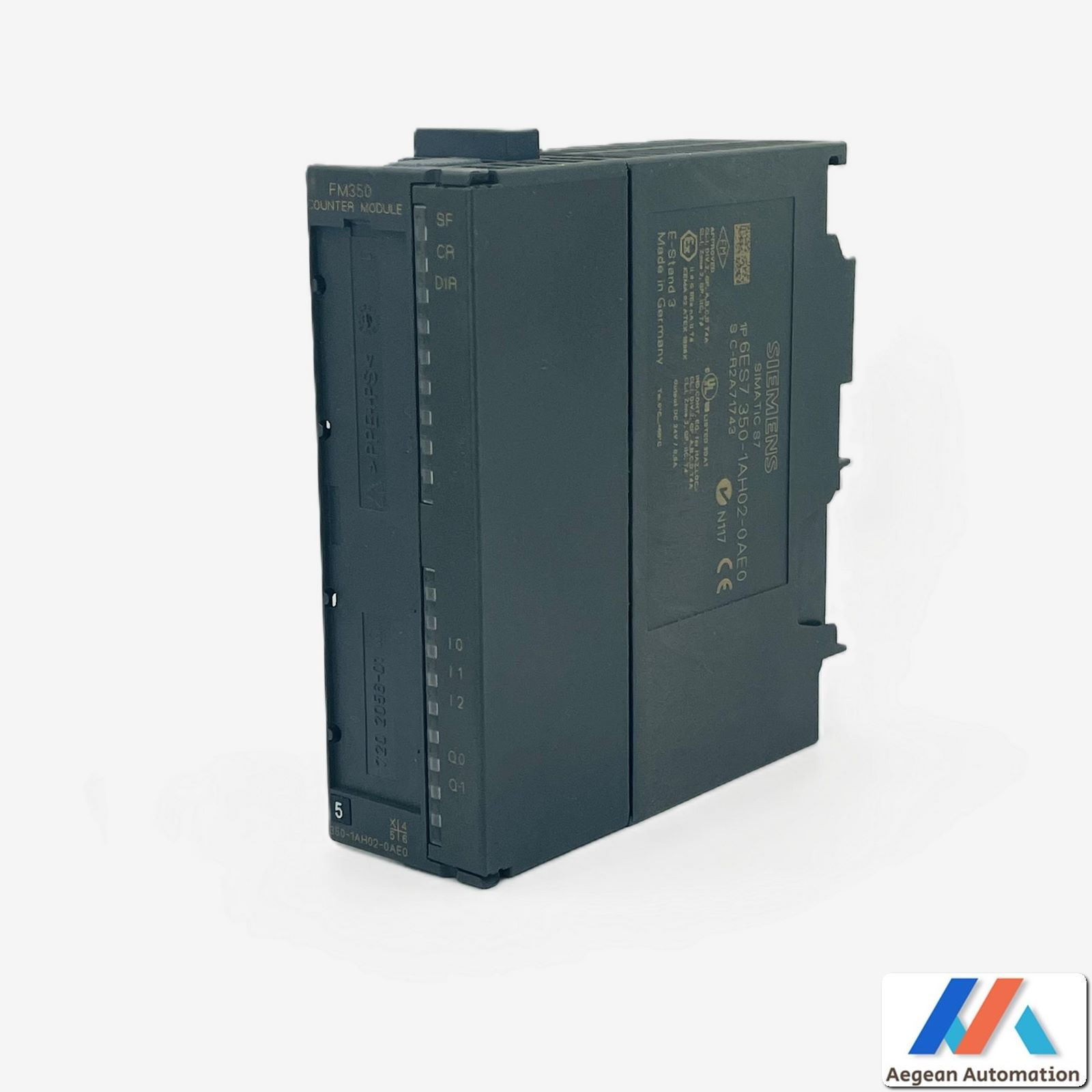 Siemens 6ES7350-1AH02-0AE0 used product, front view without box