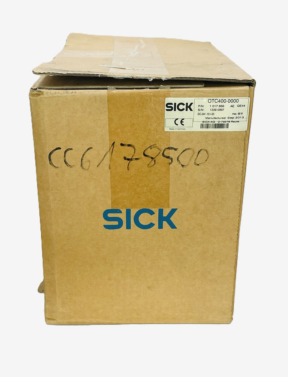 SICK OTC400-0000 front view with original packaging