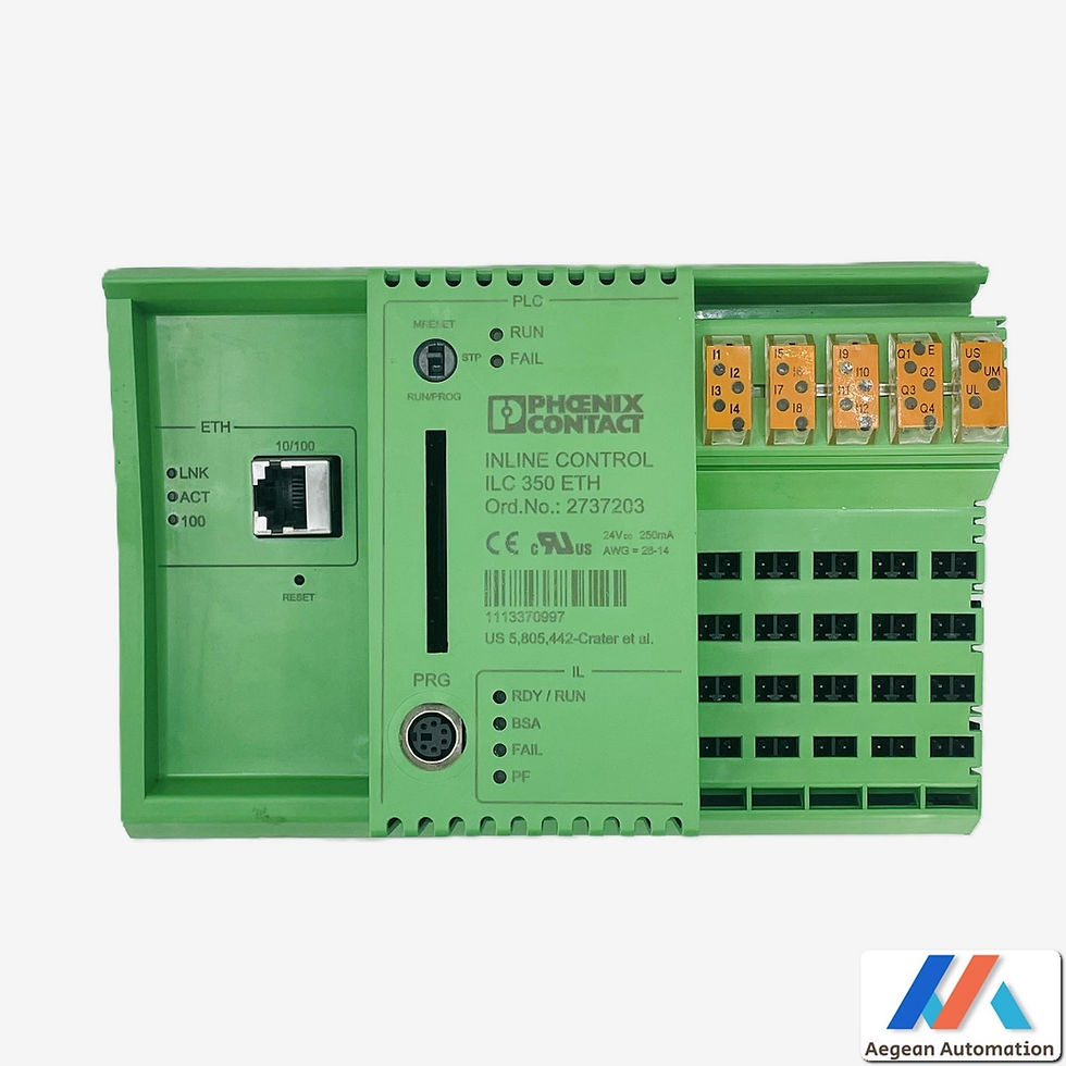 Thumbnail: Phoenix Contact ILC 350 ETH 2737203 used terminals and connection ports visible