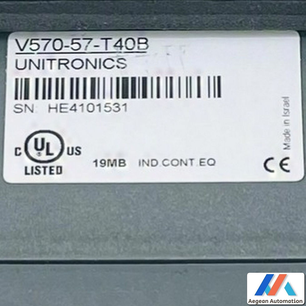 Thumbnail: Unitronics V570-57-T40B close-up of model number on product