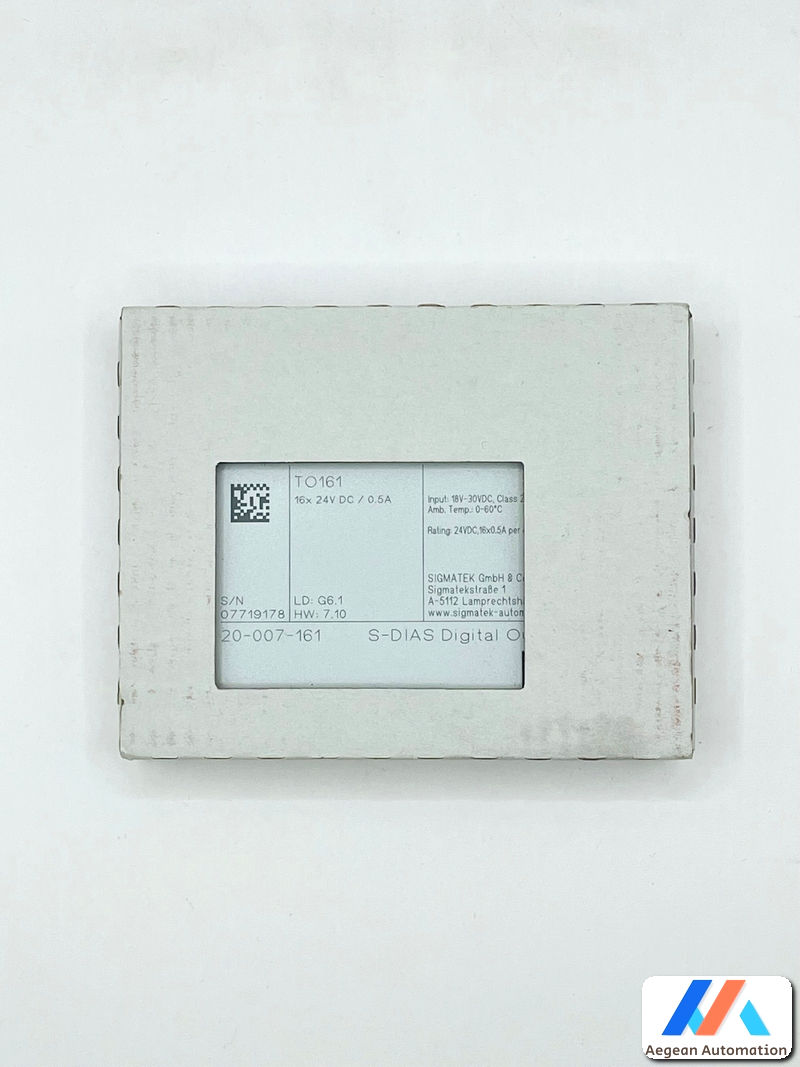 Sigmatek TO161 front view with original packaging