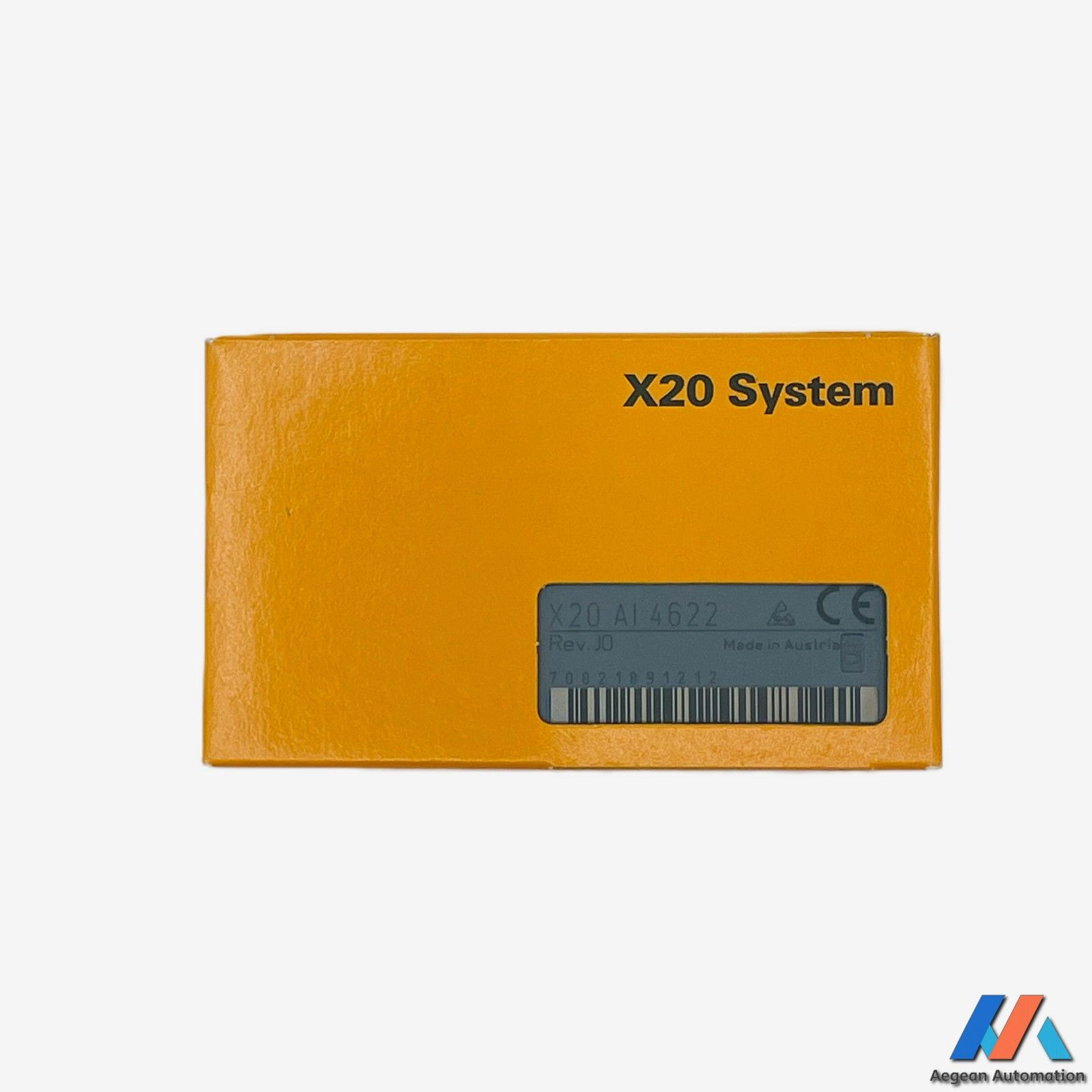 X20AI4622 close-up of model number on box
