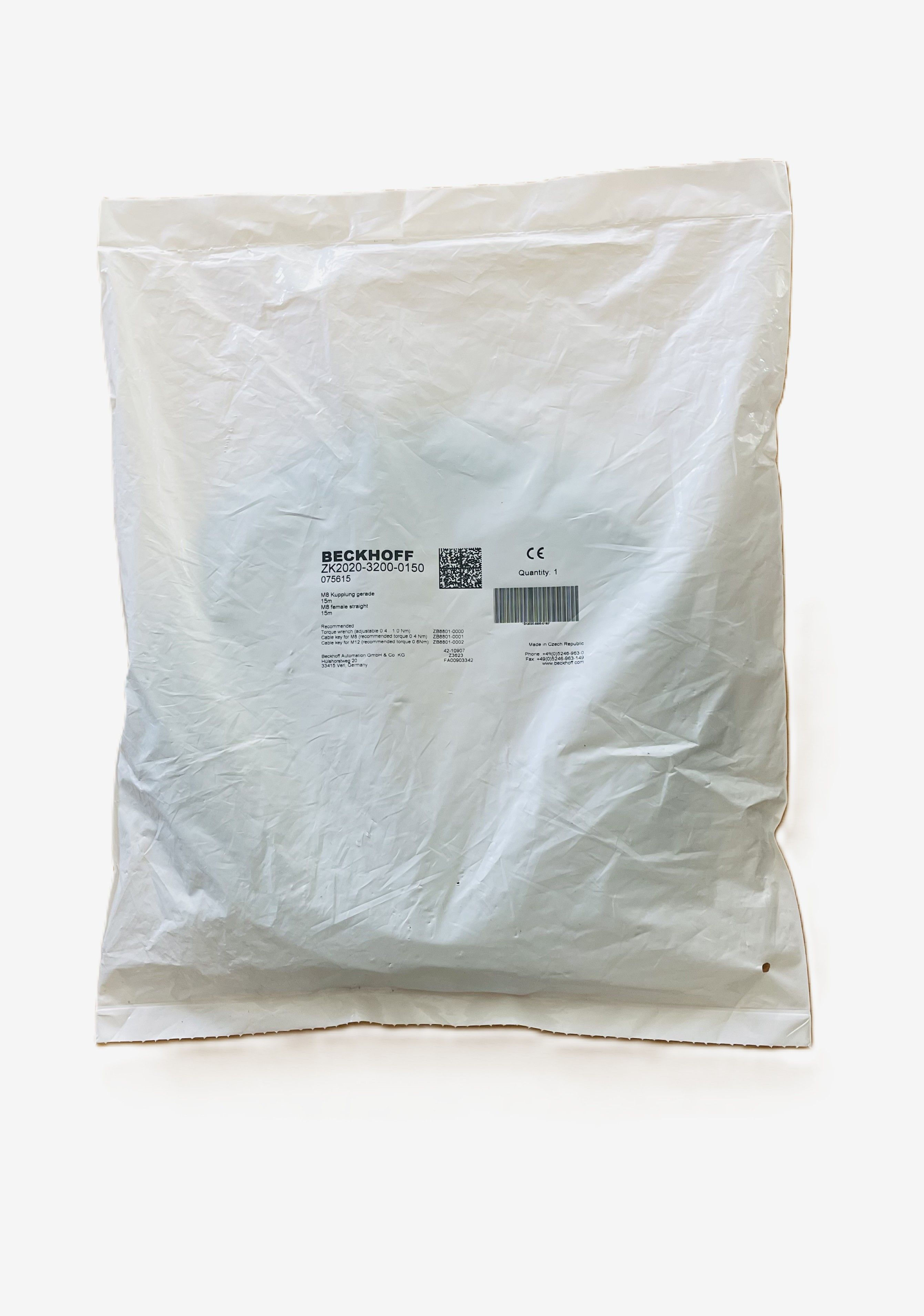 Beckhoff ZK2020-3200-0150 sealed package front view