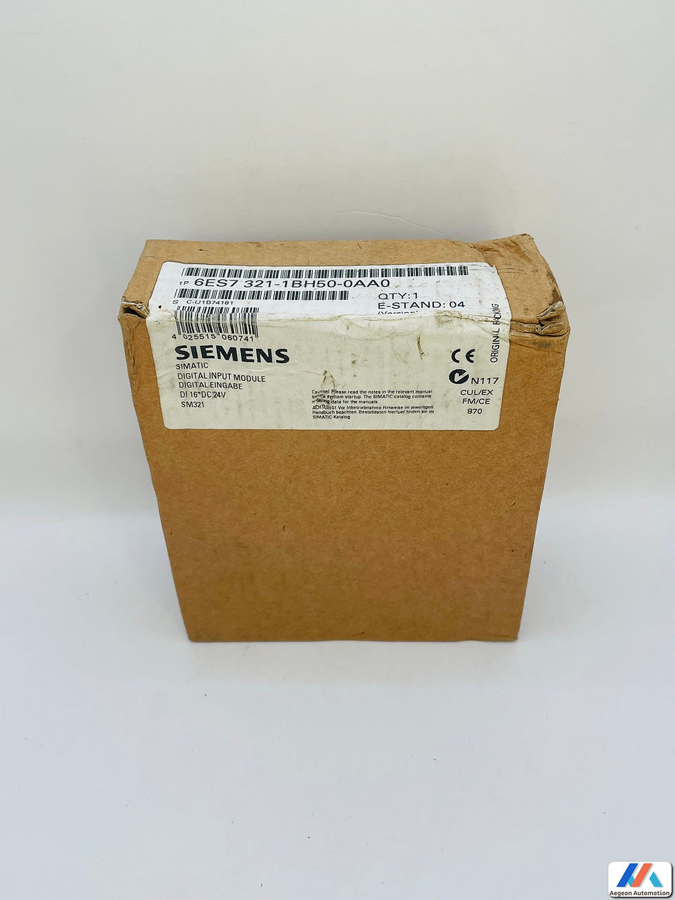 Siemens Simatic 6ES7321-1BH50-0AA0 sealed package front view