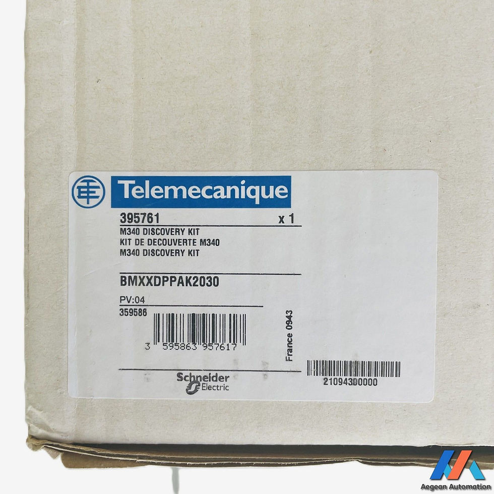 Schneider BMXXDPPAK2030 product label on the box