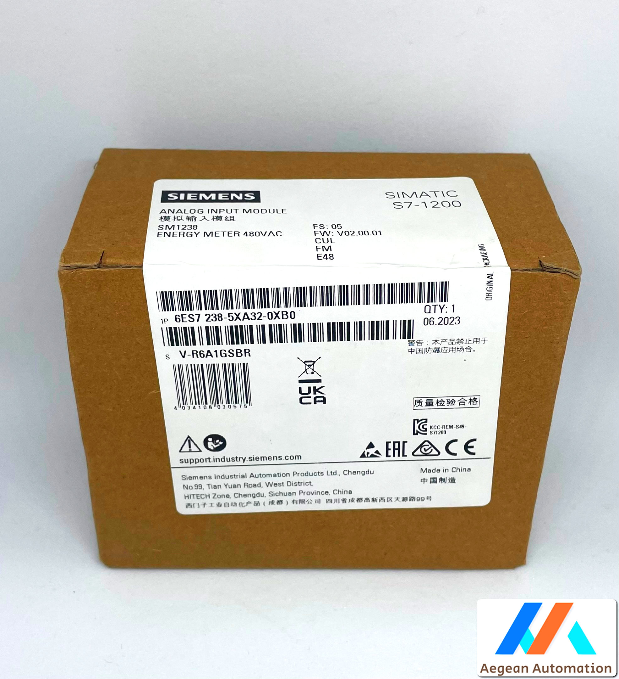 Siemens 6ES7238-5XA32-0XB0 sealed view
