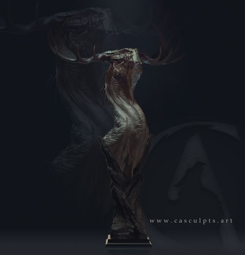 Argoroth Dragon Bust Designed and Sculpted by CA.Sculpts stl file for 3D printing