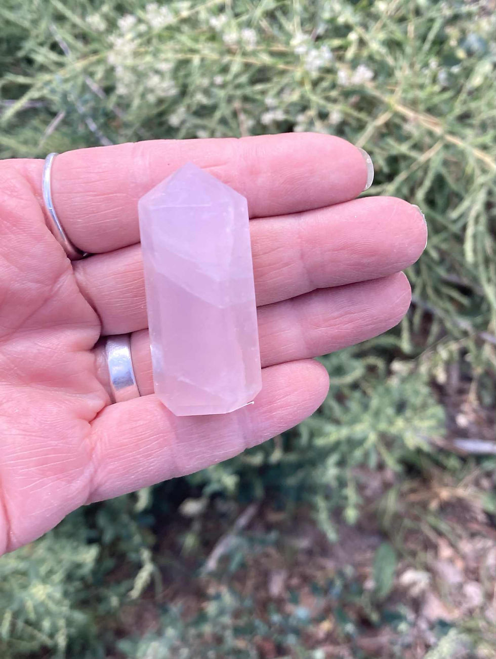 Thumbnail: Rose Quartz Crystal Tower – Polished Point