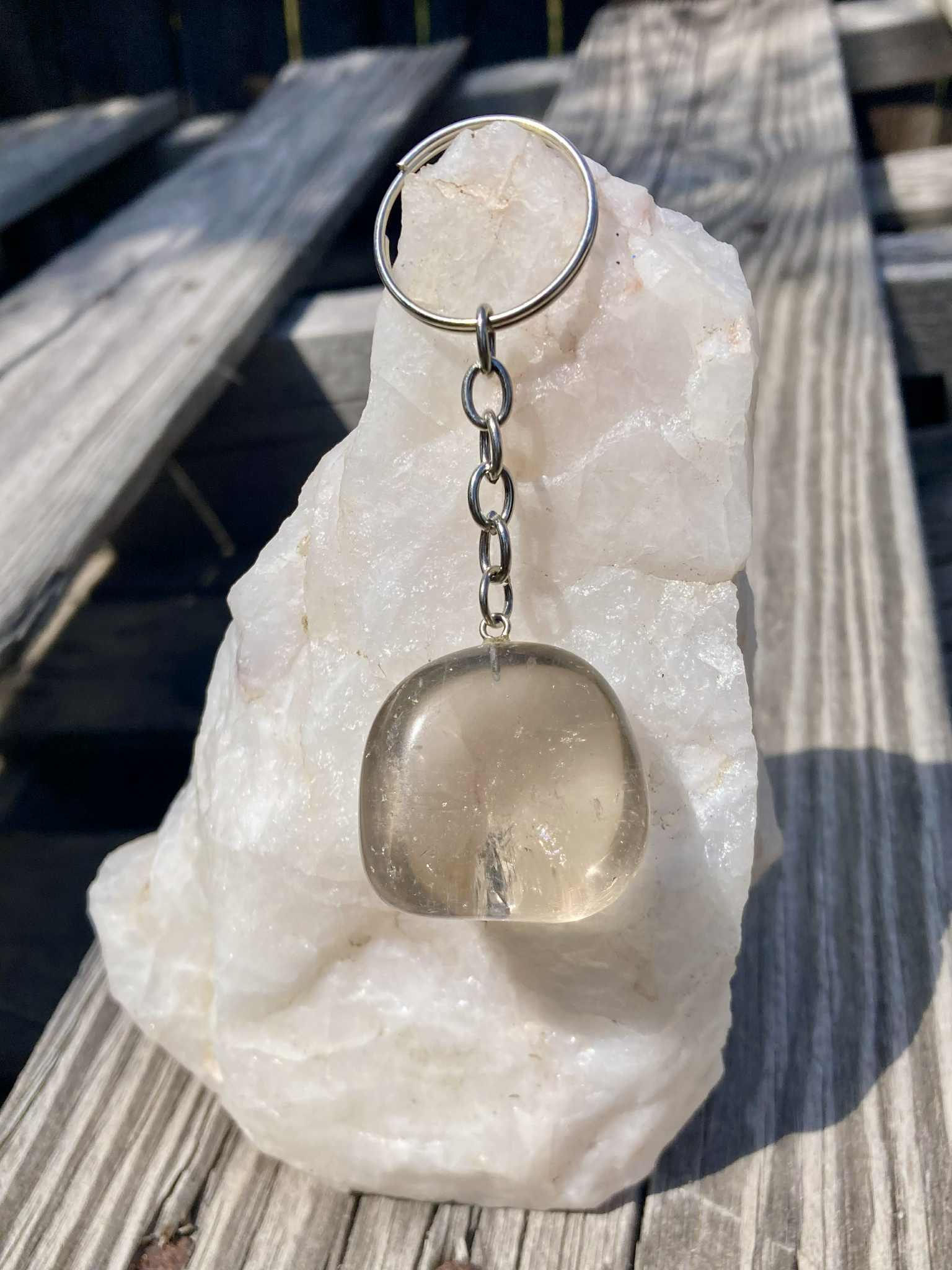 Smoky Quartz Keychain