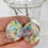 Thumbnail: Oval Resin Earrings with Colorful Glass Inclusions