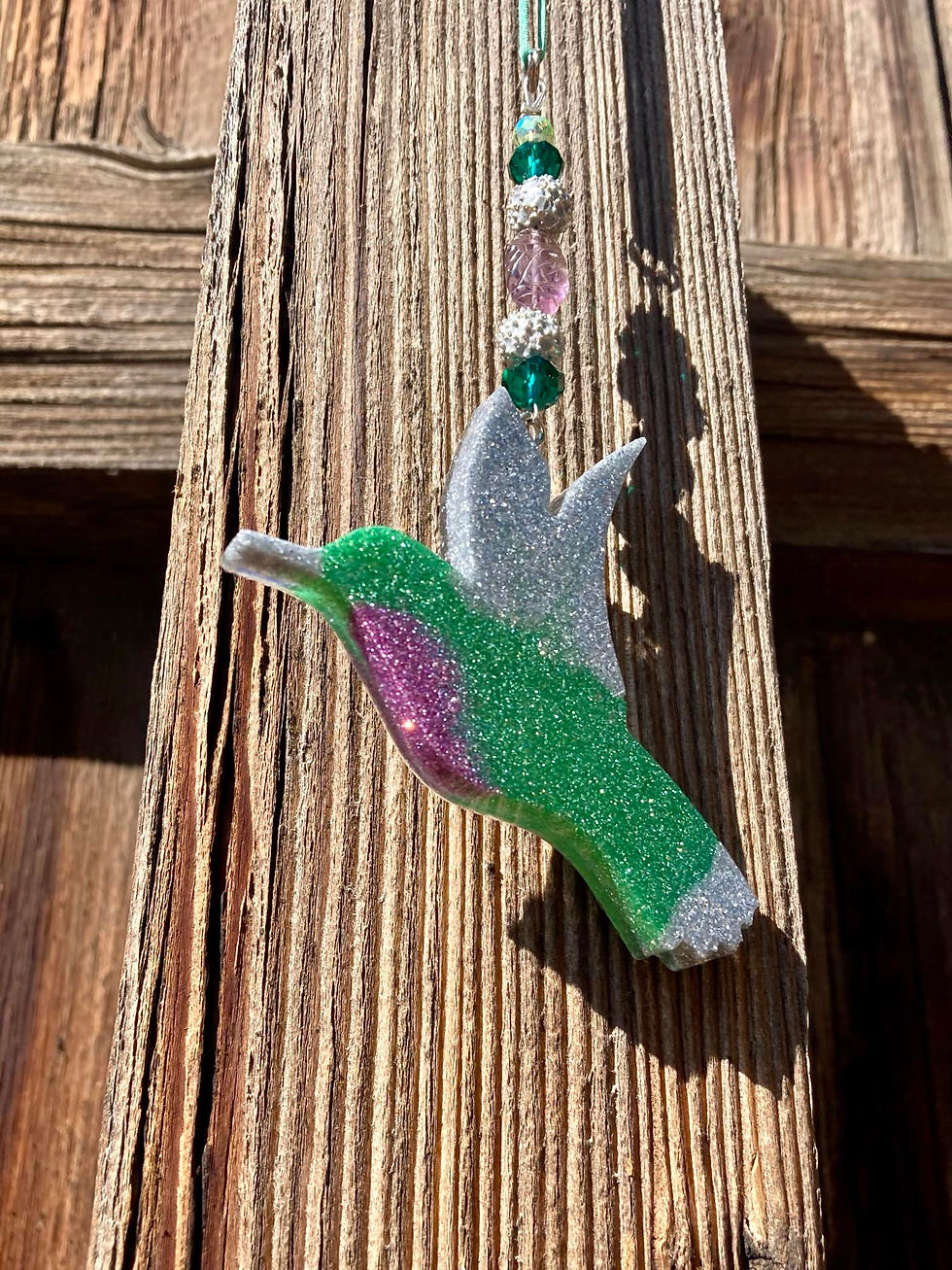 Thumbnail: Handmade Hummingbird Sun Catcher
