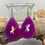 Thumbnail: Handmade Purple Glitter Resin Unicorn Teardrop Earrings