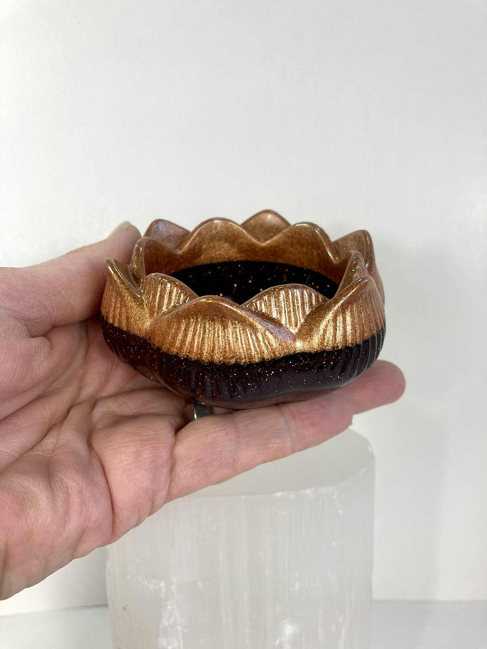 Thumbnail: Handmade Resin Candle Holder Trinket Dish