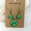 Thumbnail: Handmade Green Paw Print Necklace & Earring Set – Resin Jewelry for Pet Lovers