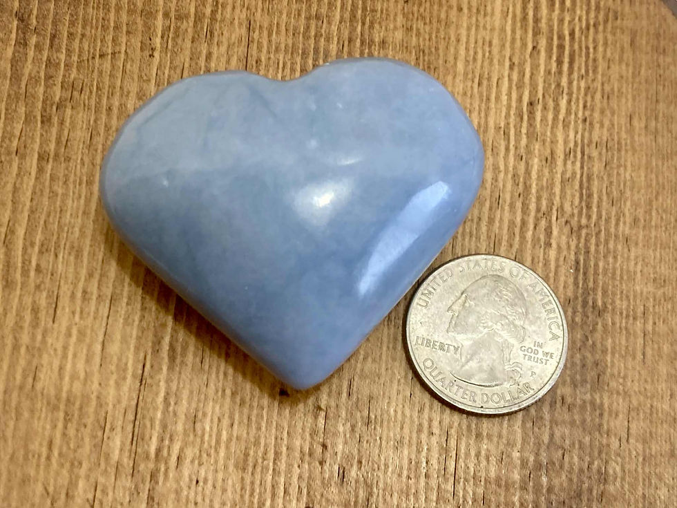 Angelite Heart Crystal
